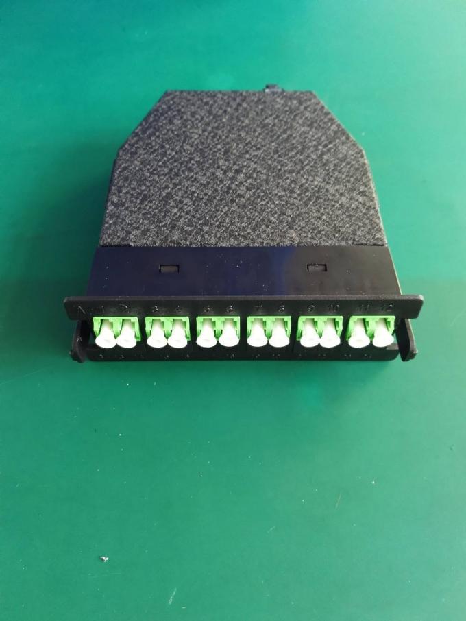 Painel de remendo APC da fibra ótica da gaveta FTTH do módulo de MTP UPC 12/24 núcleos 2