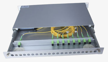 FC,SC,ST,LC optinal Rack Mounted Fiber Distribution Box Splitter Module For FTTH Network