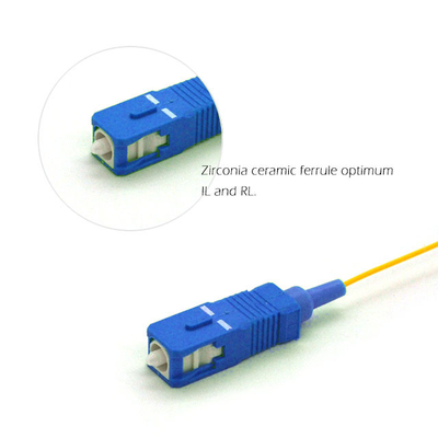 Low Insertion Loss 1.5m SC UPC Fiber Optic Pigtail