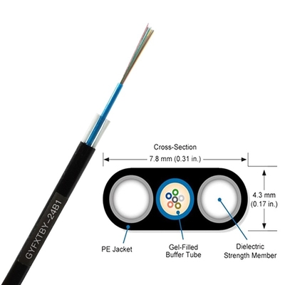 UVproof Single Mode G652D GYFXTY Optical Fiber Cord