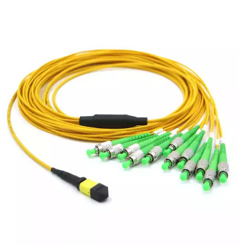 MPO à fibra OM4 2.0mm da ligação em ponte 12 da fibra ótica de FC óticos