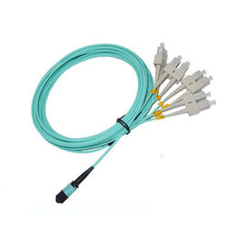 Multimode Simplex 8,12,24 Cores MPO To LC Or SC Jumper Cable Fiber Optic Assembly Cable