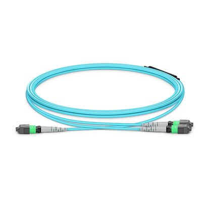 Qualidade Cabos de ruptura MTP com 8° APC Endface, OFNP Fire Safety-Rated e 0,35dB Low IL para ligações de dados de alta velocidade Fábrica