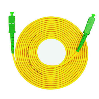 Fibra ótica Jumper Cable da manutenção programada do cabo de remendo 3.0mm da fibra ótica do SC APC PVC/Yellow